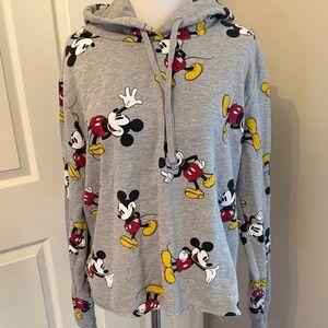 Gray Mickey Mouse Hoodie, Size XG